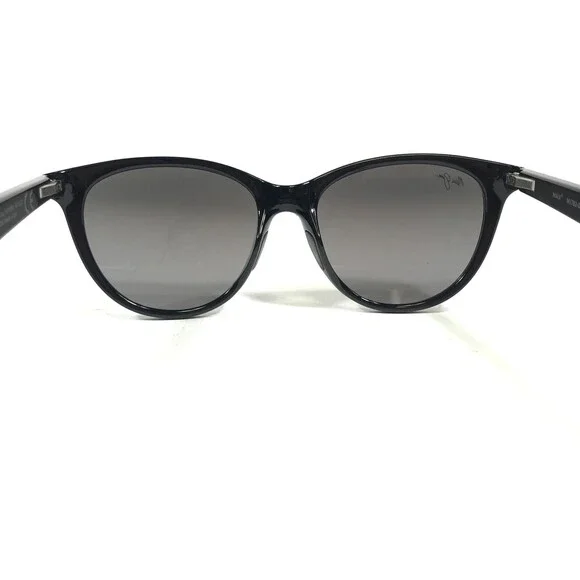 Maui Jim Sunglasses Cathedrals MJ782-02 Black Gloss Frames w Neutral Gray Lenses